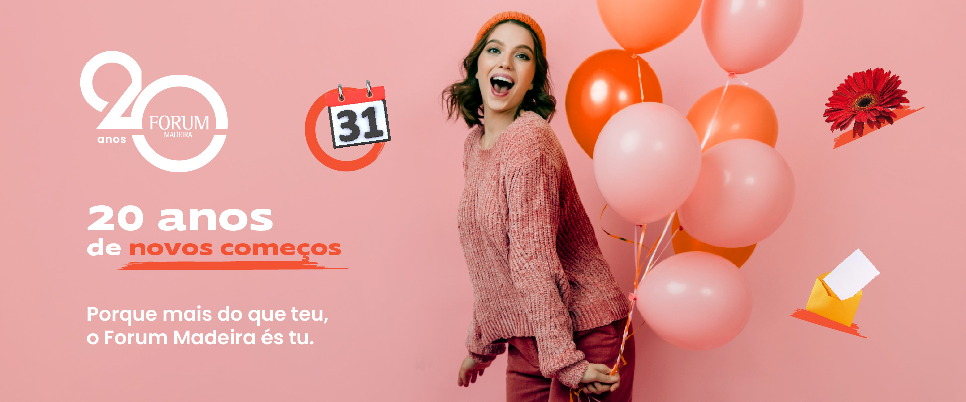 O palco de 20 anos de novos começos