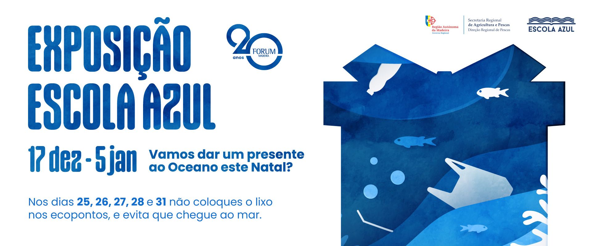 Exposição Escola Azul: Um presente especial para o Oceano este Natal 🌊
