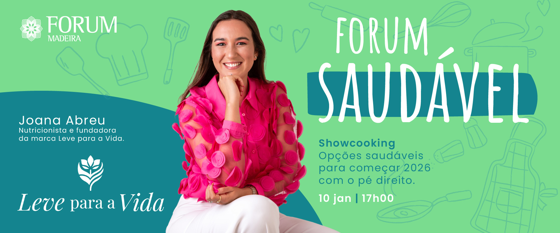 Showcooking Forum Saudável — Começa 2026 com sabor e equilíbrio 🌿